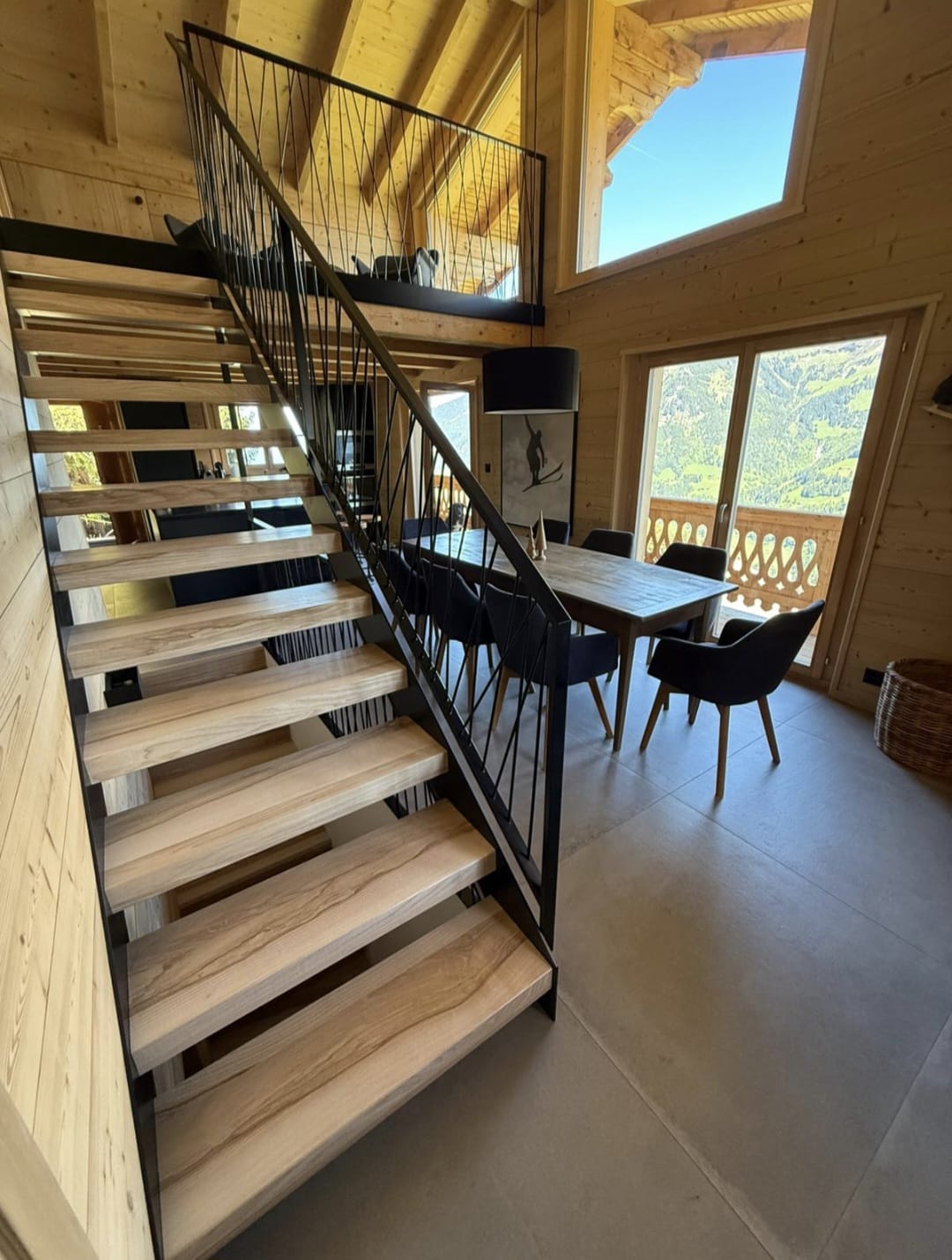 Chalet Greblaz à Champéry, vue intérieur